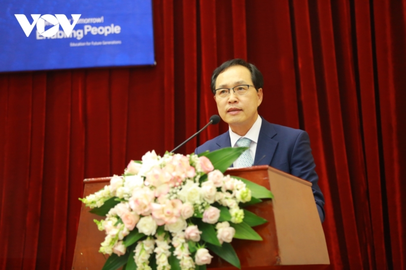 Tổng Giám đốc Tổ hợp Samsung Việt Nam Choi Joo Ho phát biểu tại sự kiện